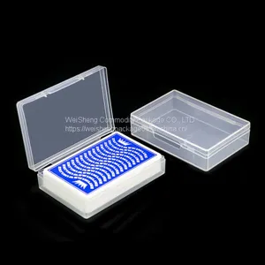 94x64x23mm Weisheng Playing Cards PP Storage Cases Transparent Plastic Box One Deck Playing Cards Packing Case thumbnail-1