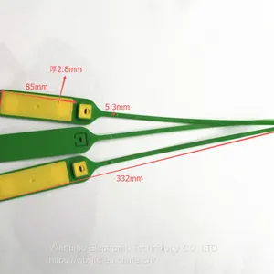 860-940Mhz PP Material UHF Smart RFID Bundle Cable Tie Tag thumbnail-5