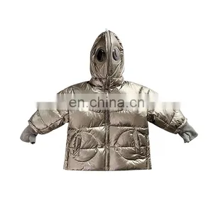 6321 Top Quality Baby Clothes Child Windproof Hooded White Duck Down Coat thumbnail-1
