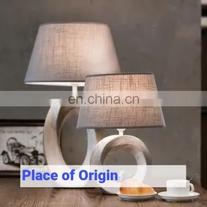 Novel Oval Shape Office Adjustable Farmhouse Nightstand Ideas Bedroom White Marble Desk Lamp thumbnail-1
