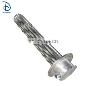 Industrial Electric Flange Tubular Immersion Heater Heating Element for Oil thumbnail-6