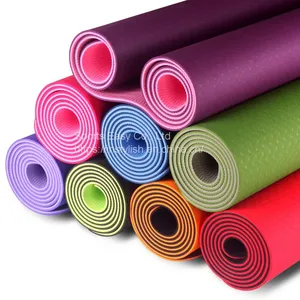 Factory Price Dropshipping Reversible Comfortable Patterned TPE Yoga Mat thumbnail-4