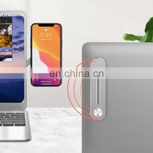 2021 Portable Computer Accessories Stand Aluminum Bracket Magnetic Suction Hot Sale Laptop Mobile Phone Holder thumbnail-3
