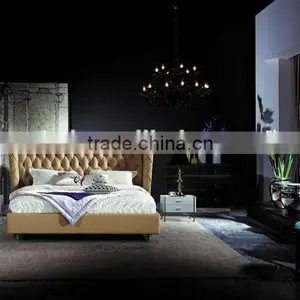 European Style Luxury Leather Bed/soft Bed thumbnail-6