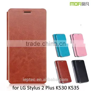 2016 MOFi Case Mobile Housing for LG Stylus2 Plus K530 K535, Phone Handset Coque PU Leather Flip Back Cover for LG Stylus 2 Plus thumbnail-1