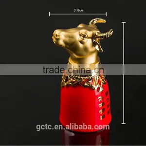 Bone China Chinese Zodiac Goblet With Yellow Glaze and Red Glaze thumbnail-6