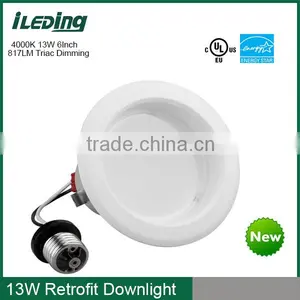 110-120V Dimmable 6 Inches 817 lm 4000K 13W Led Outdoor Down Lighting thumbnail-1