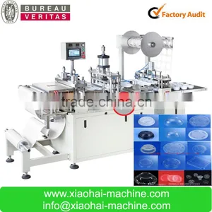 HAS VIDEO Paper Coffee Cup and Plastic Cup Lid Forming Machine for Dome Lid,flat Lid With Cross thumbnail-3
