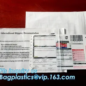 Self-Seal Security Document Packing List, UPS TNT Express Invoice Packing List Envelope, Enclosed Envelope/ Waybill Bag thumbnail-3