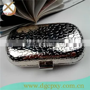 6 Inch Silver Metal Evening Cases Box for Toiletry thumbnail-1