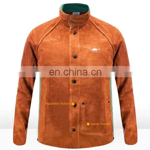 High Visibility Reusable FR Cotton Fire Retardant Clothing With Reflective Tape for Men's Working Safety thumbnail-2