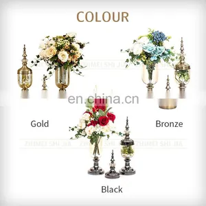 China Decoration Home Live Room Decor Item For Wed Glass Vase thumbnail-3