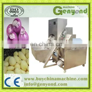 Factory Genyond Hot Sales Industrial Full Automatic Onion Peeler Peeling & Roots Tails Two Edds Cutting Machine thumbnail-2