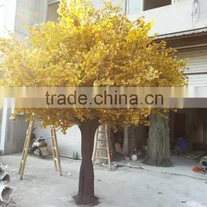 the Cheap Artificial Trees Large Leaf Artificial Outdoor Large Trees Ginkgo Tree thumbnail-1