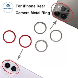 IPhone X-14 Pro Camera Ring - Precision CNC Stainless Steel Replacement thumbnail-1