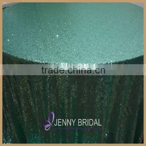 SQN#6 Universal Charcoal Black Sequin Fabric Round Table Cloth thumbnail-5