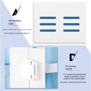 High Capacity PP Chemical Safety Cabinet With Adjustable Shelves & Double Lock Control | Ideal for Strong Acid/Base Storage thumbnail-4