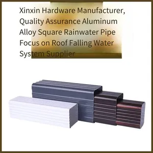 Aluminum Alloy Rainwater Pipes for High-rise Buildings, Service Life of Downpipes, Colored Aluminum Guttering System thumbnail-1