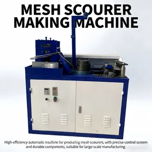 Mesh Steel Wool Cleaning Ball Production Machine Galvanized Wire Mesh Scourer Making Machine thumbnail-4