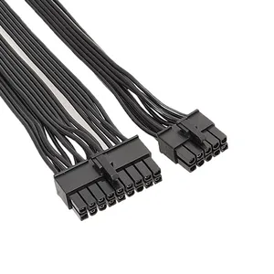 10Pin+18Pin to 24Pin Modular Power Cable Black Flat Ribbon for EVGA Power Supply thumbnail-3
