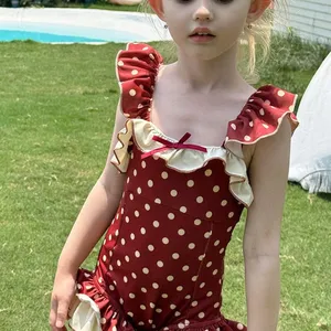 Summer Children's New Girls Swimsuit One-Piece Beach Vacation Swimsuit Sweet Little Girl Quick-Drying Swimwear thumbnail-2