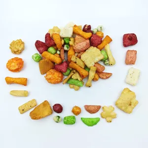 Wholesale Multicolor Mixed Rice Snacks Baked & Fried Assorted Arare Senbei for Private Label OEM Service thumbnail-5