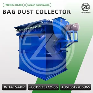 Pulse Jet Bag Filter Baghouse Dust Collector Industrial Dedusting Equipment For Workshop Dust Pollution Control ISO thumbnail-2