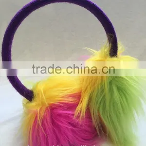 Children and Baby Thermal Ear Cover Colorful Faux Fur Earmuffs thumbnail-1