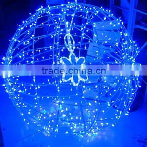 Christmas Led Decoration Lights 3d Motif Ball Led 3d Motif Lights Aluminum Ball thumbnail-1