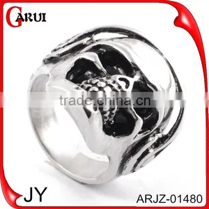 Wholesale New Products 2016 Indian Punk Jewelry Skull Ring ARJZ-01473 thumbnail-5