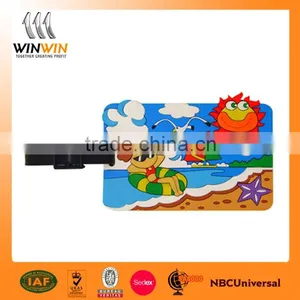 Factory Price PVC Silicone 3D Luggage Tag thumbnail-5