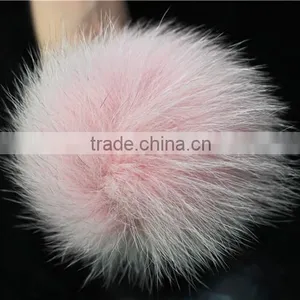 Stylish Real Fox Pom Pom Fur Balls Fashion Fur Pom Keychain Garment Accessory thumbnail-1