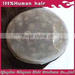 2015 New Products Unprocessed Real Human Hair Womens Toupee thumbnail-2