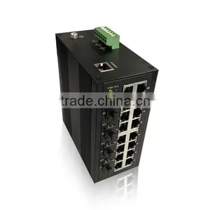 Industrial Fiber Media Converter 4*10/100M Base-TX and 2*100M Base-FX thumbnail-1