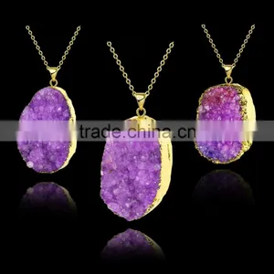 New Luxury Natual Purple Bead Necklace Designs thumbnail-5