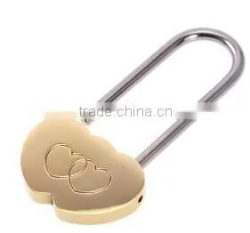Solid Brass Heart Shape Padlock thumbnail-1