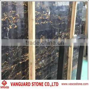 Italian Black Gold Marble Slab thumbnail-1