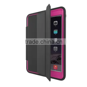 2016 Luxury PU Leather Wake Sleep Function Folding Leather PU TPU PC Full Cover Shockproof Case For IPad Mini 4 TB-0281 thumbnail-1