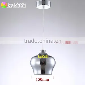 Creative LED Droplight 12W Plating Silver Color Lantern Chandelier Dining Room LED Pendant Lights thumbnail-3