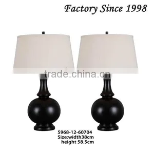 Black Table Lights in Wood for Nightstand thumbnail-1