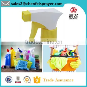 Custom Pink and White Ribbed Closure Trigger Sprayer Discharge Rate 1ML Plastic Garden Trigger Sprager Pump for Bottle thumbnail-1
