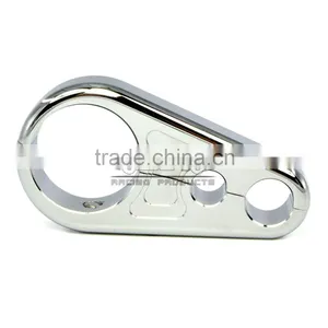 BJ-CC-002 1 Inch Chrome Dual Throttle Clutch Cable Clamp Handlebar For Harley Davidson thumbnail-4