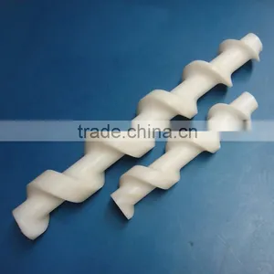 Factory Price Cnc Machined Parts Black Plastic Nylon6.6 Conveyer Screw Rod thumbnail-2