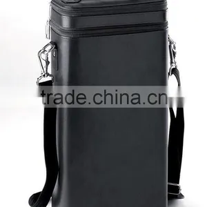 Dual Red White Bottle Wine Protect Gift Leather Wine Bottle Holder thumbnail-2