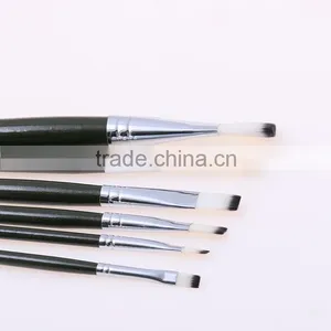 Free Sample 6pcs Set Fine Nylon Hair Wooden Handle Artsit Painting Brush thumbnail-2