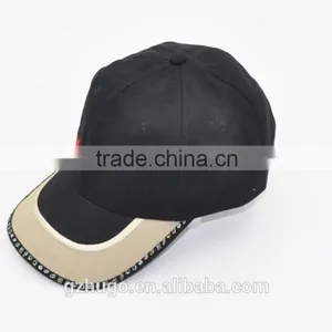 High Quality Classic Style Casual Outdoor Sport Black Colour Curve Custom Promotional Men Cap thumbnail-4