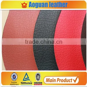 Sofa Leather Big Litchi Grain PVC Leather Material thumbnail-1