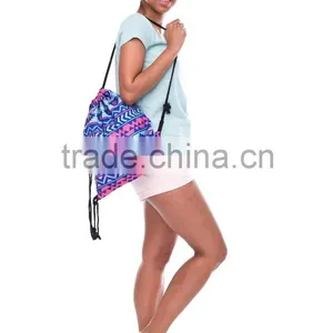 Brand New 3D Print Aztec High Quality Kids Colorful Drawstring Bag thumbnail-3