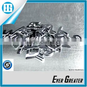 Custom Best Quality Plastic Chrome Car Emblem Lettering Sticker Metal Badge for Car Metal Chrome Emblem thumbnail-3