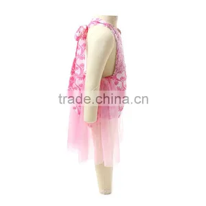 Wholesale Popular High Quality Sleeveless Floral Fresh Baby Girls Lace Romper thumbnail-2